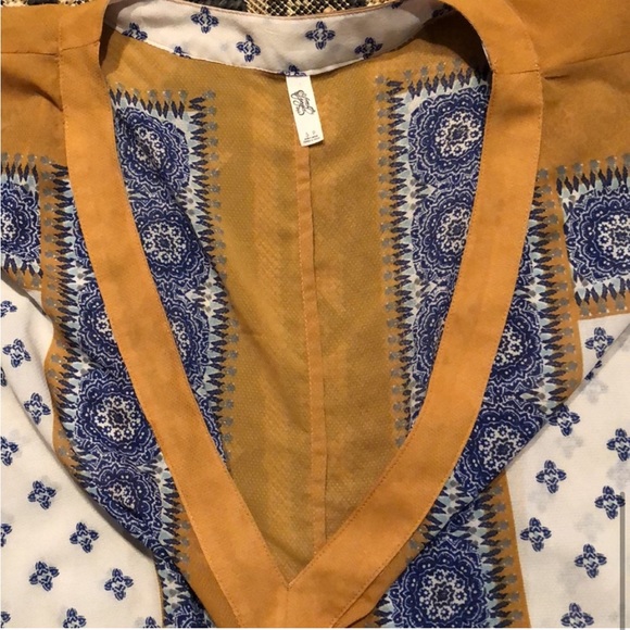 Free People Scarf Print Kimono Dress - Picture 5 of 7